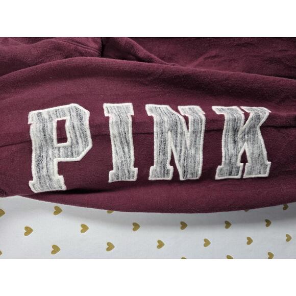 PINK Victoria's Secret Pants - Victorias Secret PINK Patchwork Straight Leg Boyfriend Diaper Butt Joggers SMALL